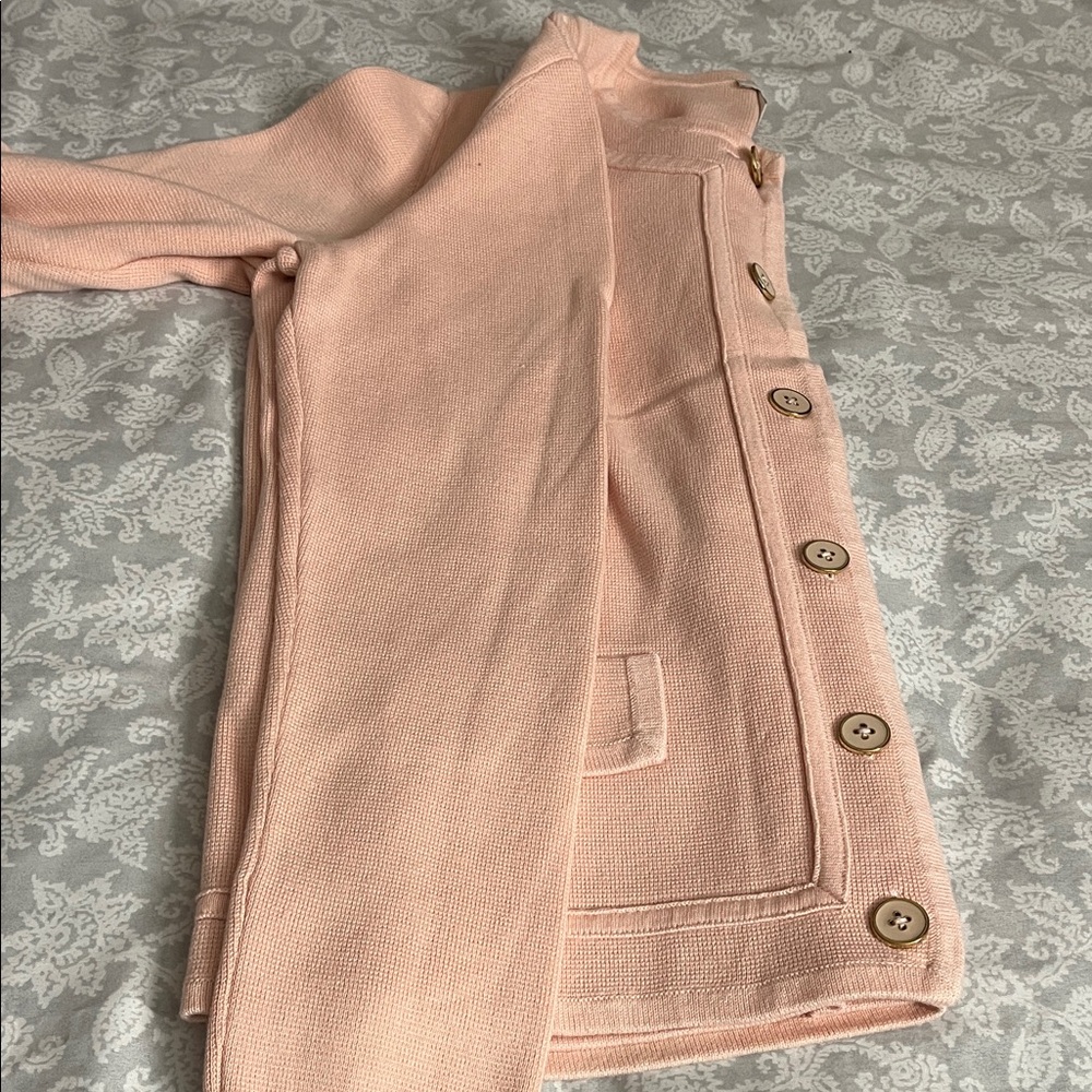 Chic Blush Button-Up Cardigan - image 6